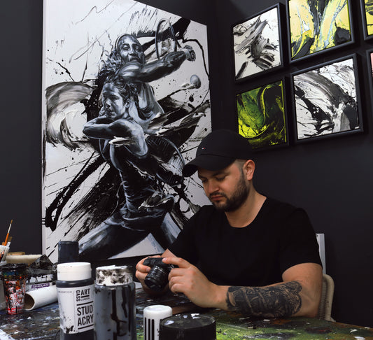 Williams VS Raducanu Original Painting